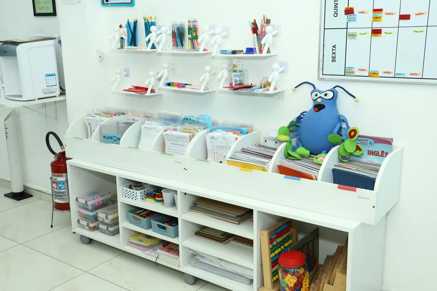 Materiais didáticos e recursos pedagógicos organizados na unidade
